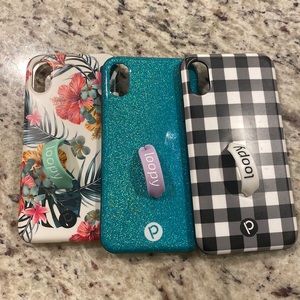 Great condition. Flower case has a little yellowing on clear bumper.